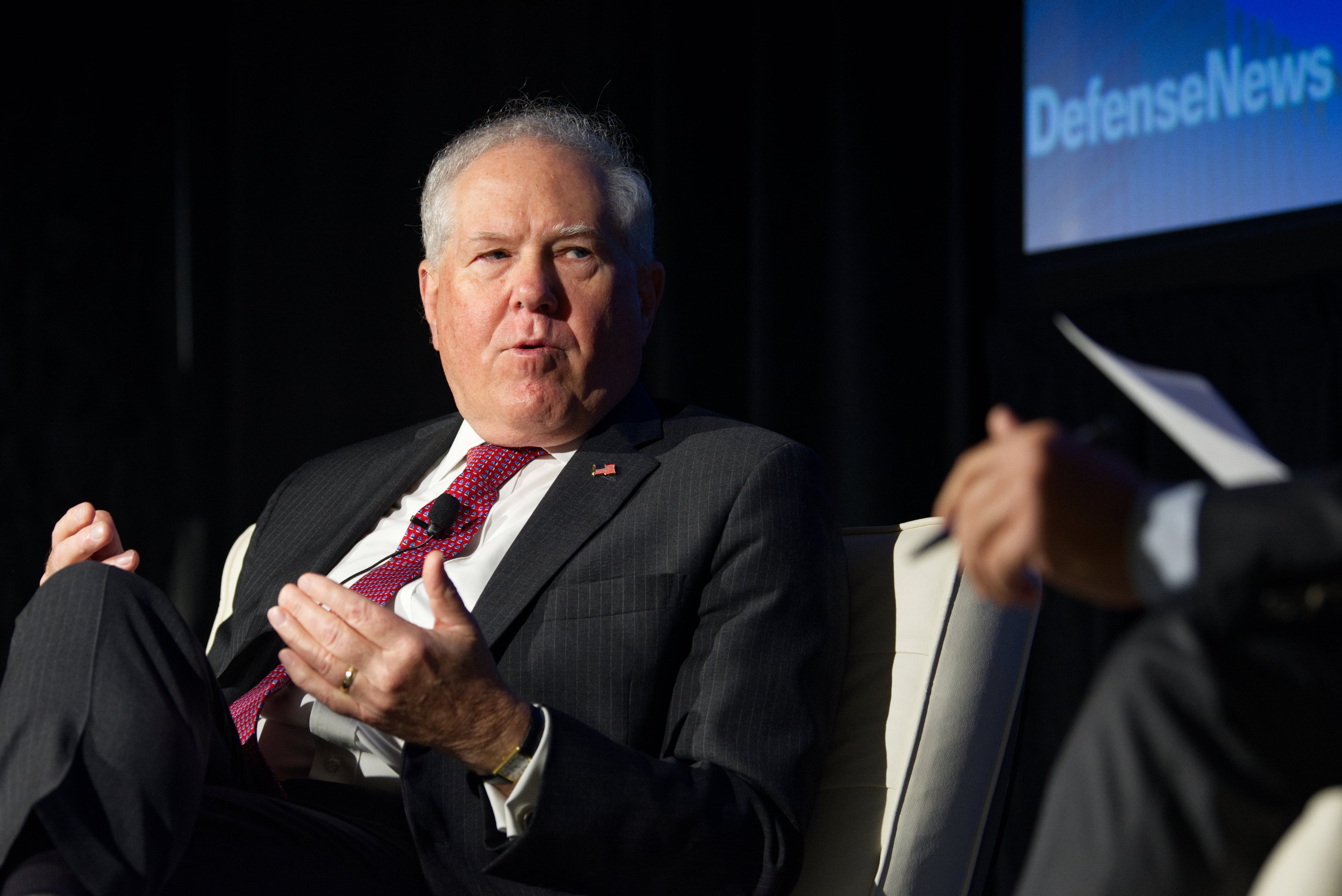 U.S. Air Force Secretary Frank Kendall speaks Sept. 7 at the Defense News Conference in Pentagon City.