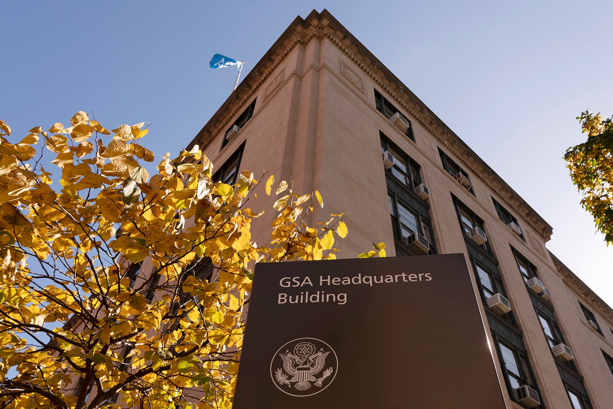 The General Services Administration building is seen Nov. 10, 2020, in Washington.